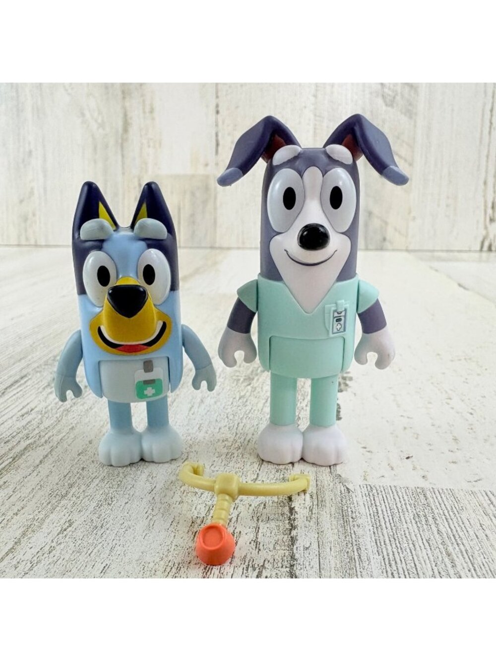 Bluey Nurse Figure Doctor Stethoscope LOT Greyhound NEW